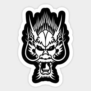 white dragon head Sticker